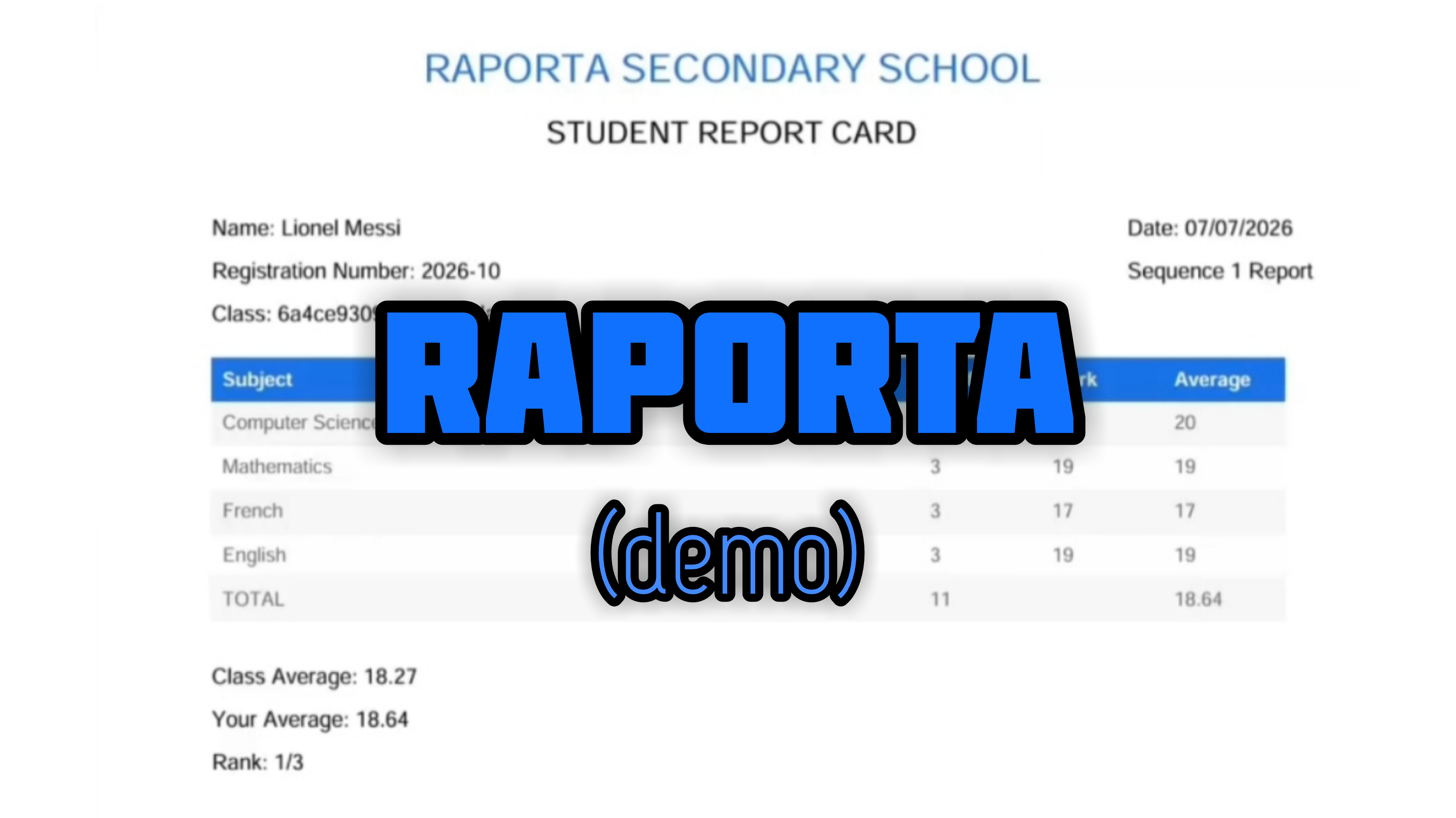 RAPORTA SaaS platform