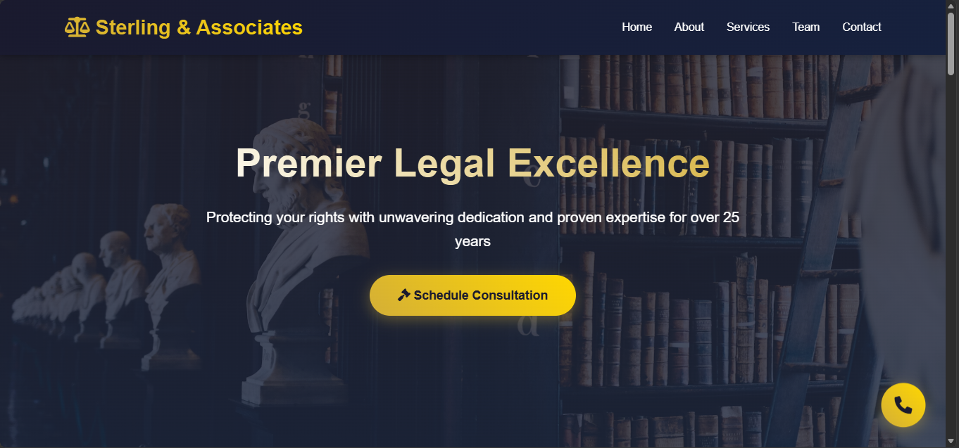 Sterling Law Firm website